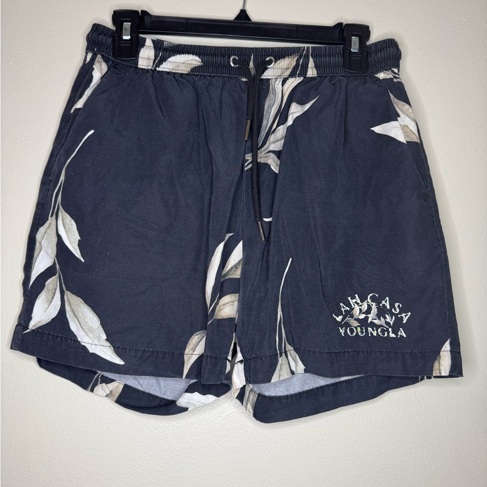 YoungLA La Casa‎ Shorts Men's Small Navy Floral